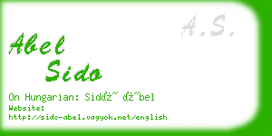 abel sido business card